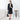 Washable Semi-Flare Skirt -Navy_03