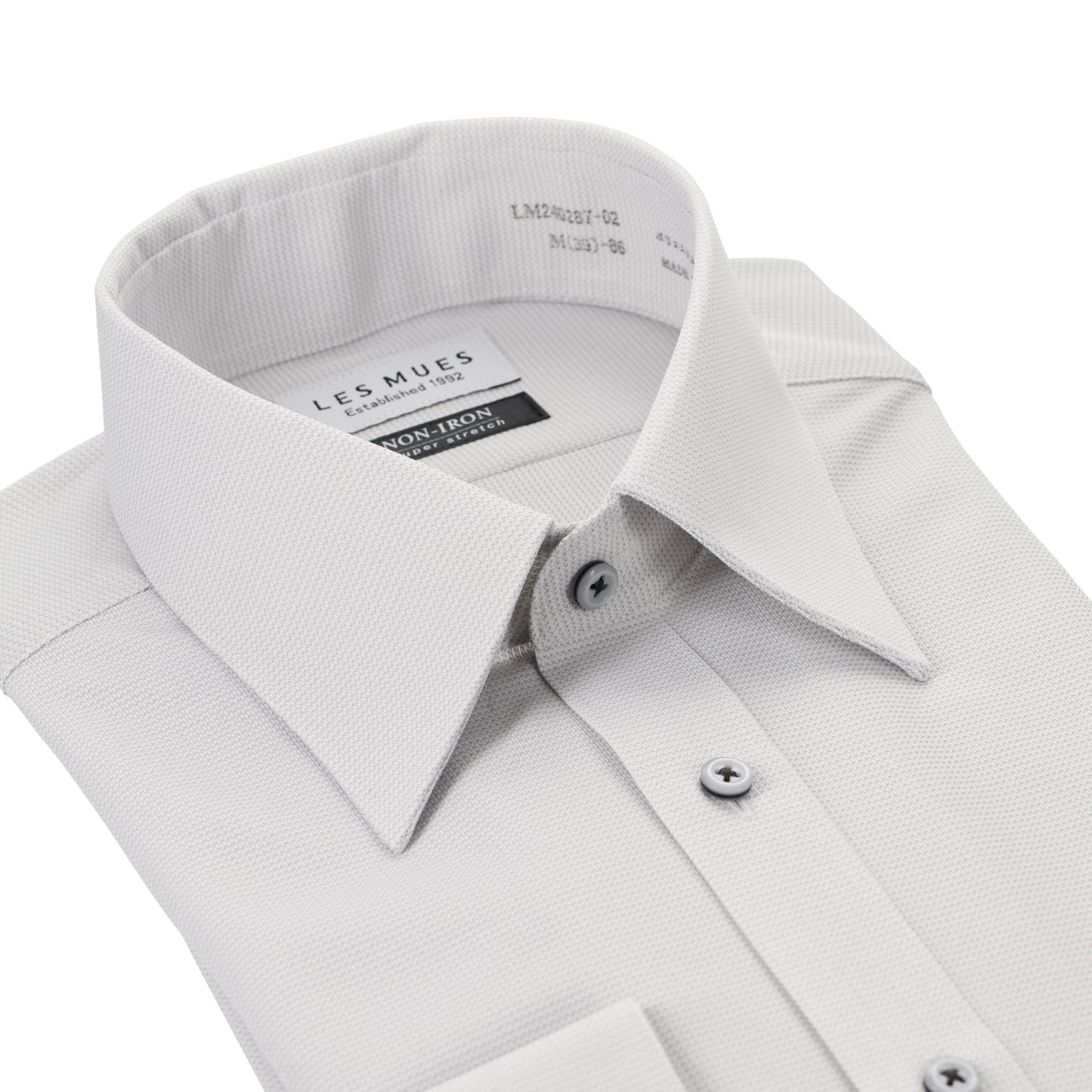 LES MUES Non-iron Super Stretch ECOPET Regular Collar Shirt - Regular fit