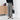 TRICKER Leno Weave Single-Pleated Wide Pants - White/Black_01