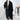 Japanese Fabric Double Breasted Wool Chester Coat - Black_03