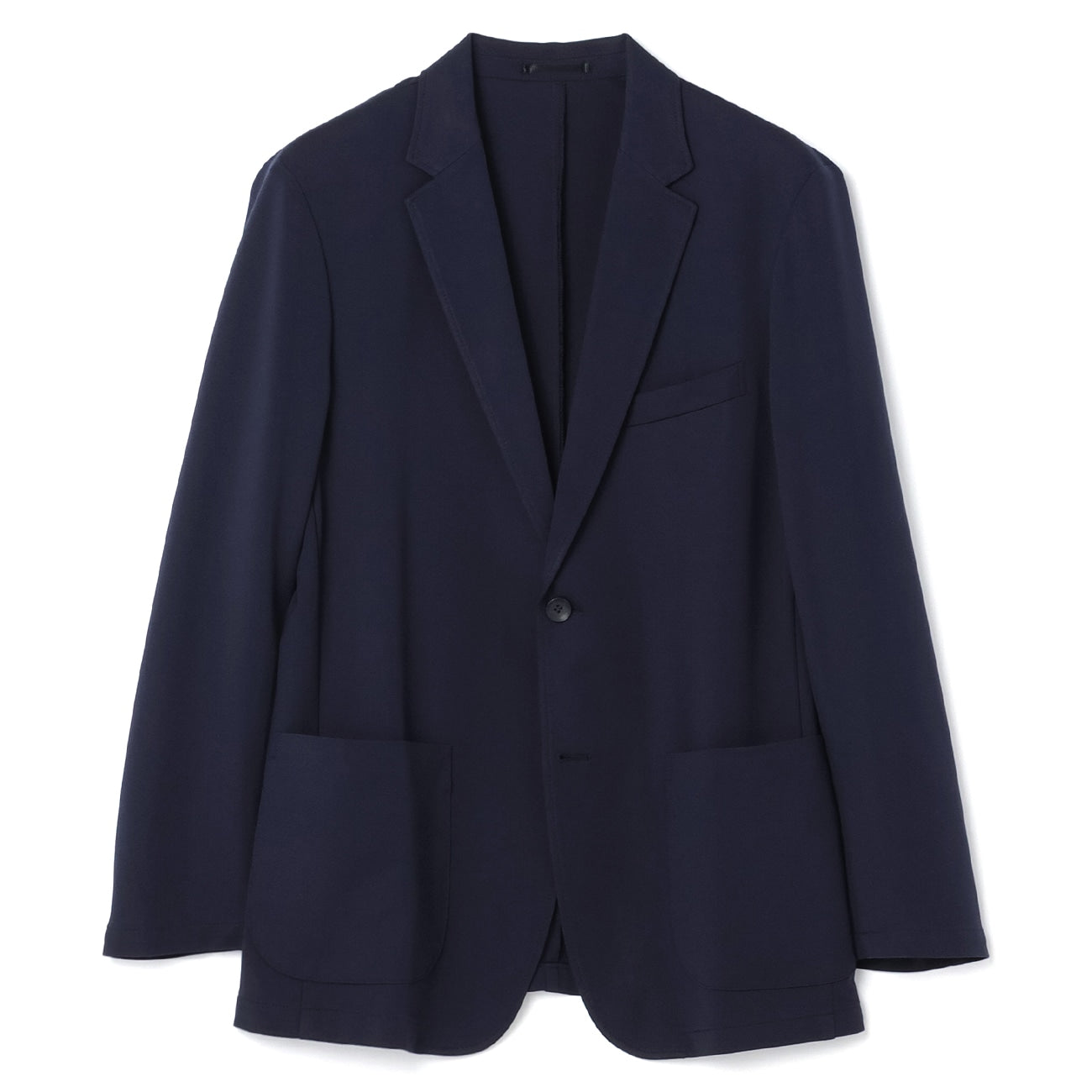 [Pajama Suits] Cool Touch Fabric Jersey Navy Blue Jacket