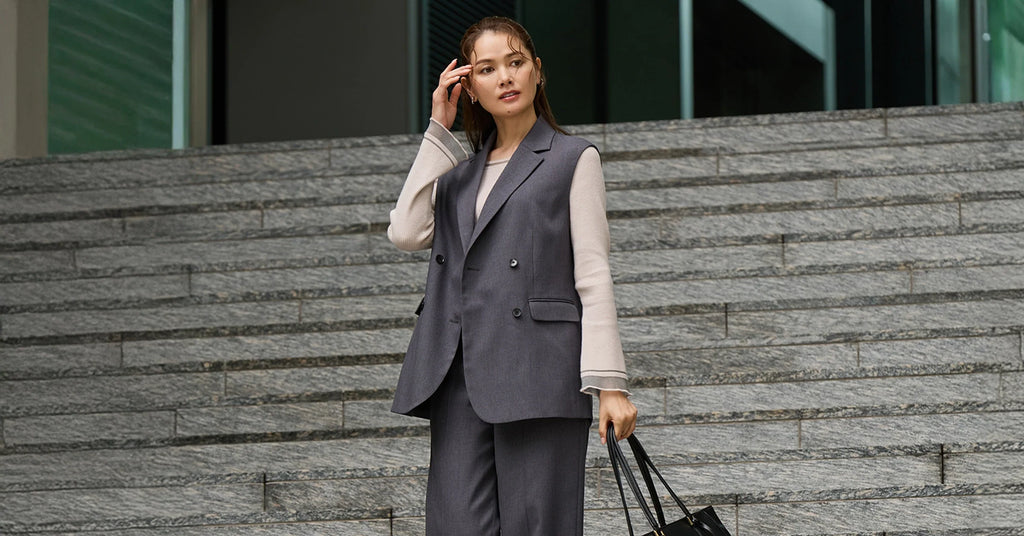 Look Polished Without a Jacket! Flattering Office Outfits with Tailored Vests