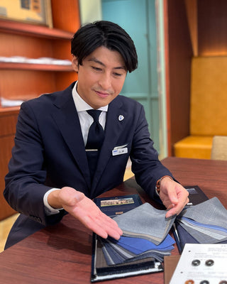 Create a perfectly customized suit at the AOKI Ginza main store