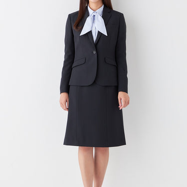 Washable Stretch Shadow Stripe Notch Lapel Jacket - Navy_39