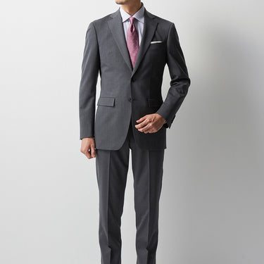 Super Non-iron Stretch Spread Collar Stripe Shirt - Navy_14