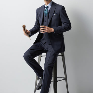 Super Non-iron Cotton Spread Collar Stripe Shirt - Blue_15