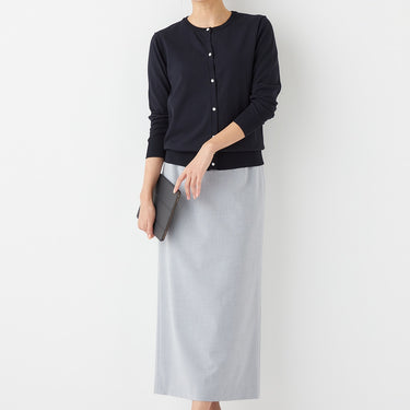 THE THIRD SUITS Long Tight Skirt - Light Gray_27