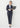 High Breathability Cropped Sleeve Notch Lapel Jacket - Navy_35