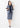 High Breathability Cropped Sleeve Notch Lapel Jacket - Blue_38