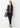 Shadow Check Cropped Pants - Navy_37