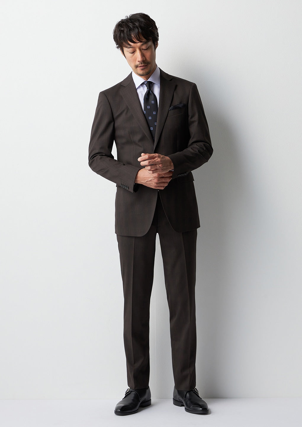 超级无熨斗宽领多臂衬衫 -浅紫