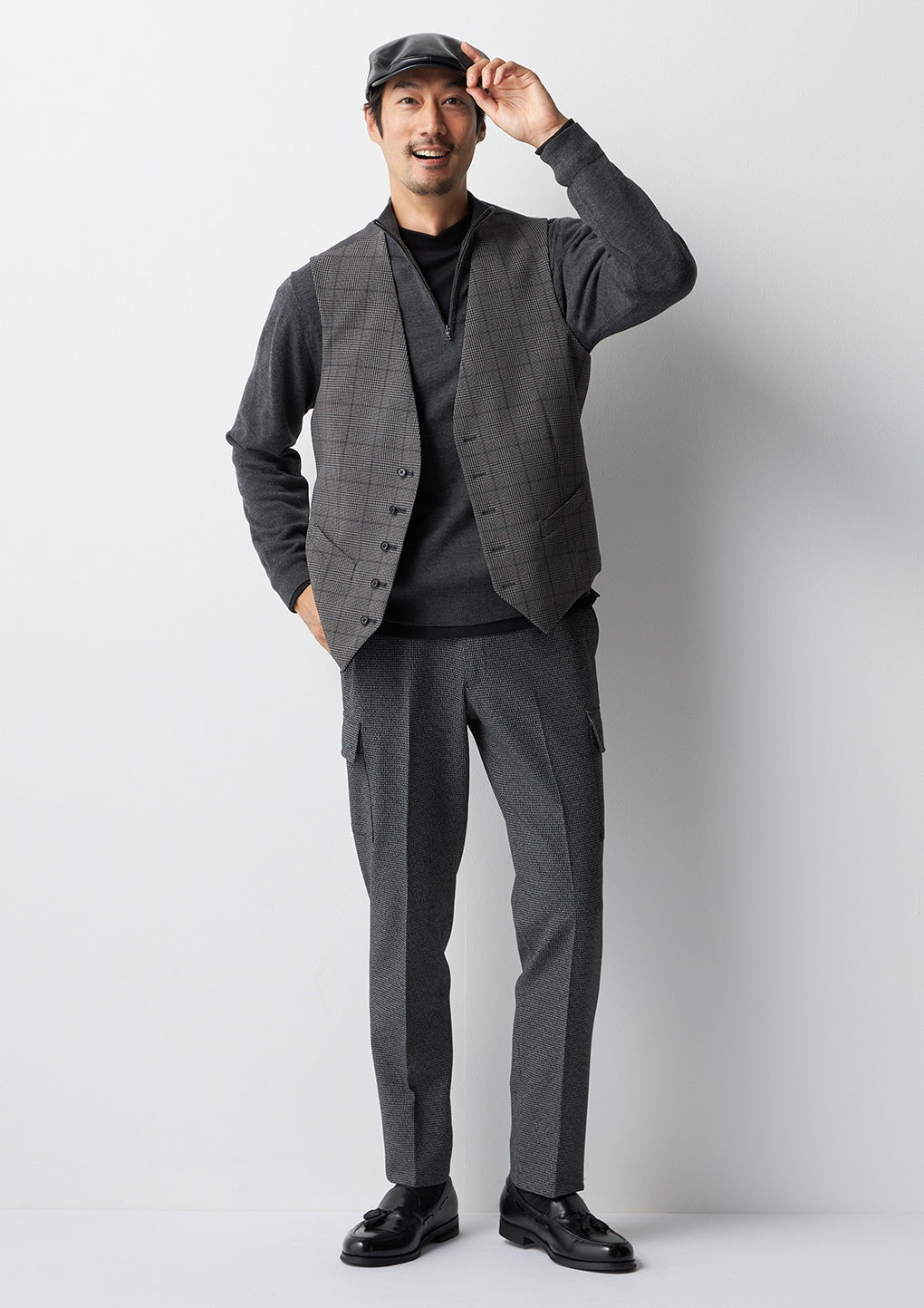 半拉链圆领毛衣_39