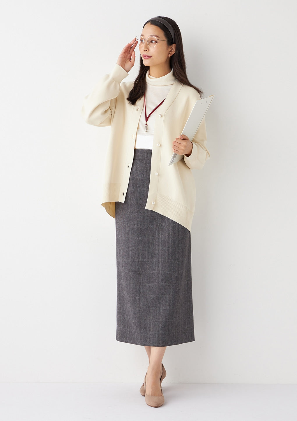 袖扣高领毛衣_69