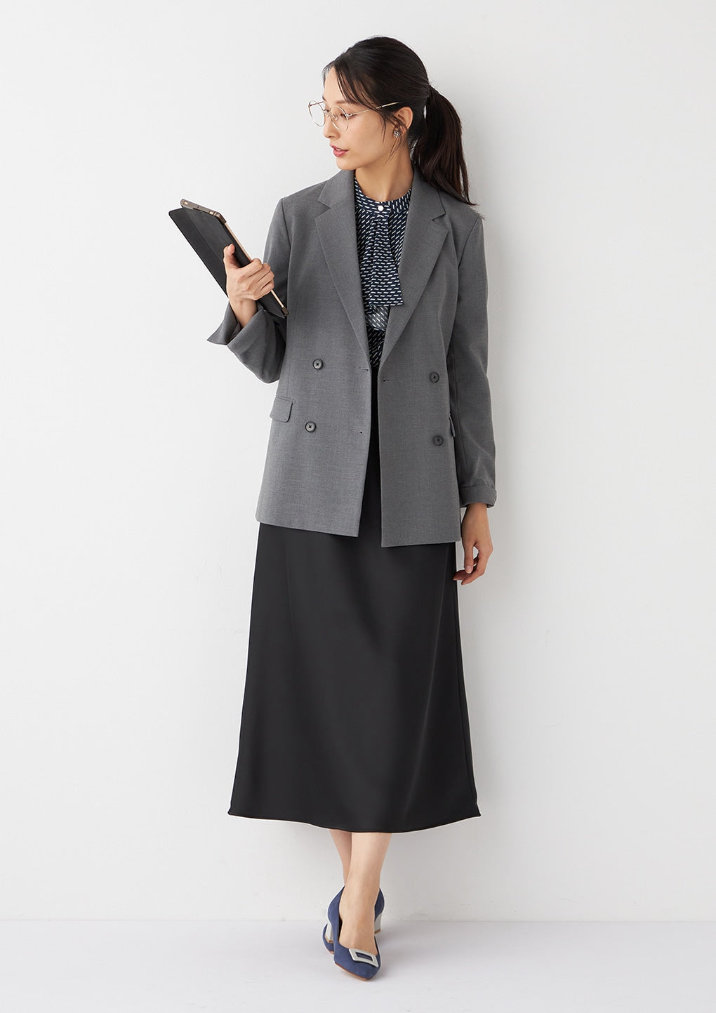 THE THIRD SUITS Double Breaste外套 -灰