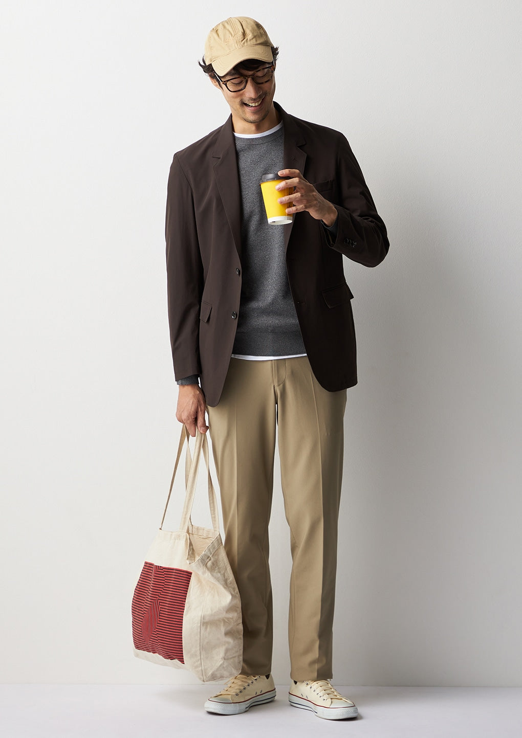 THE THIRD SUITS BIZSPO Water-Repellent尼龍 外套 - Brown_27