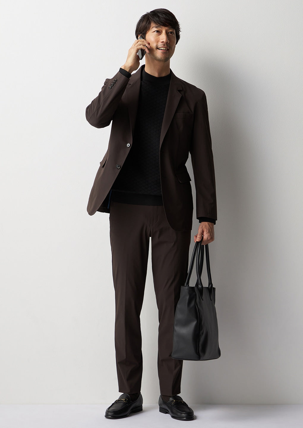 THE THIRD SUITS BIZSPO Water-Repellent尼龍 外套 - Brown_26
