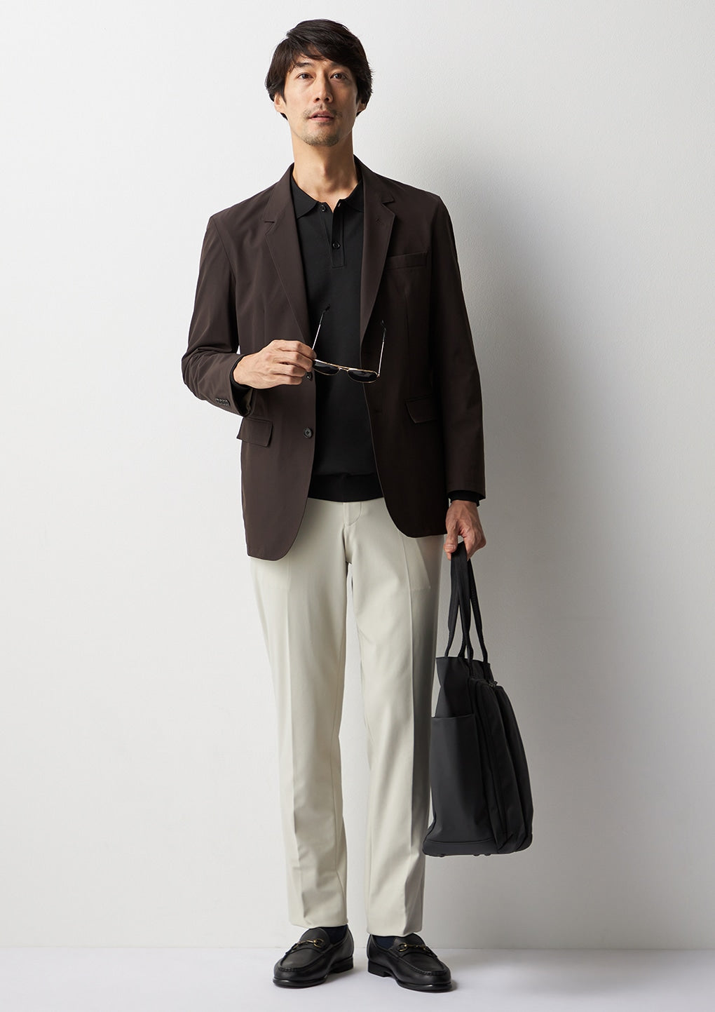 THE THIRD SUITS BIZSPO Water-Repellent尼龍 外套 - Brown_25