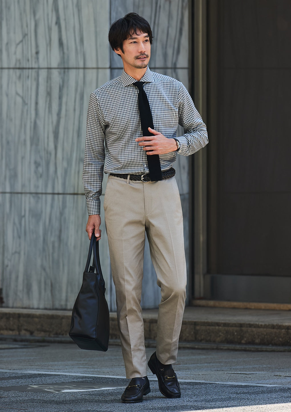 Super免熨烫 棉温莎领 衬衫 - 米色_13