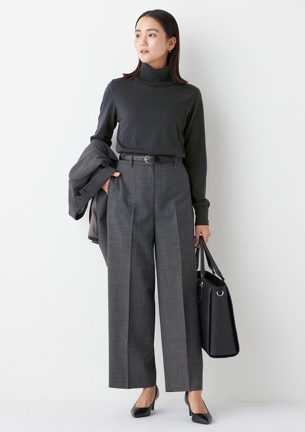 袖扣高领毛衣_62