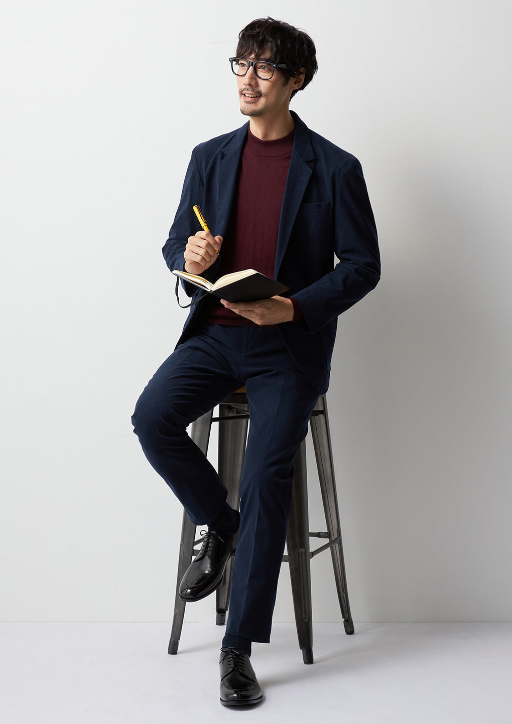 THE THIRD SUITS 灯芯绒外套 -深蓝