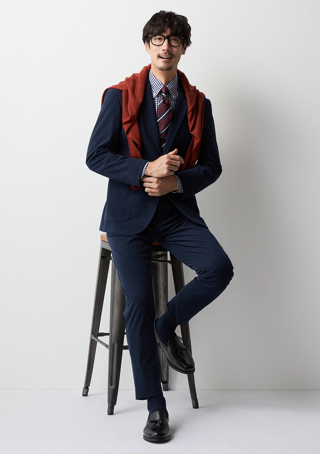 THE THIRD SUITS 灯芯绒外套 -深蓝