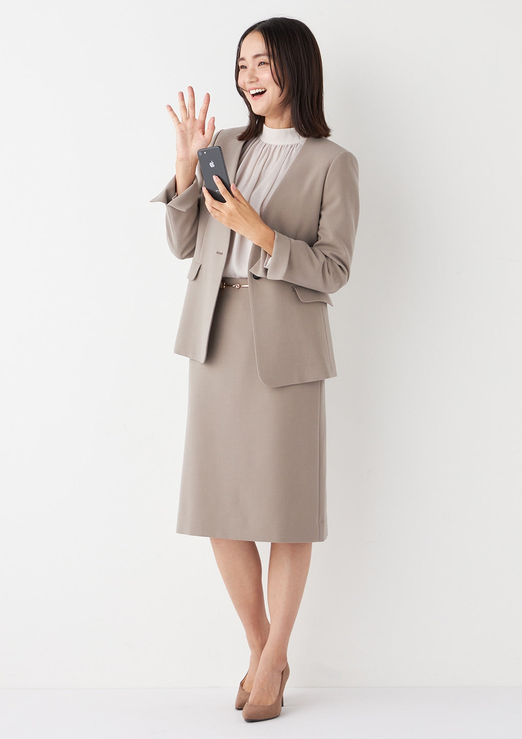 THE THIRD SUITS 无领双层编织外套 - 米色_40