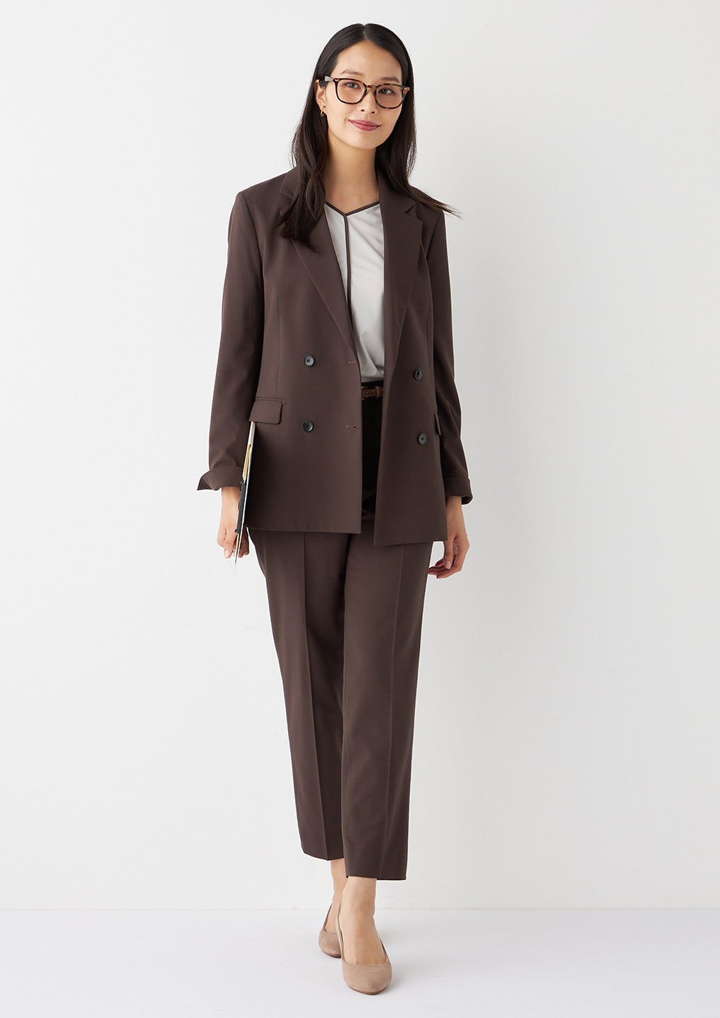 THE THIRD SUITS Double Breaste外套 - Brown_32