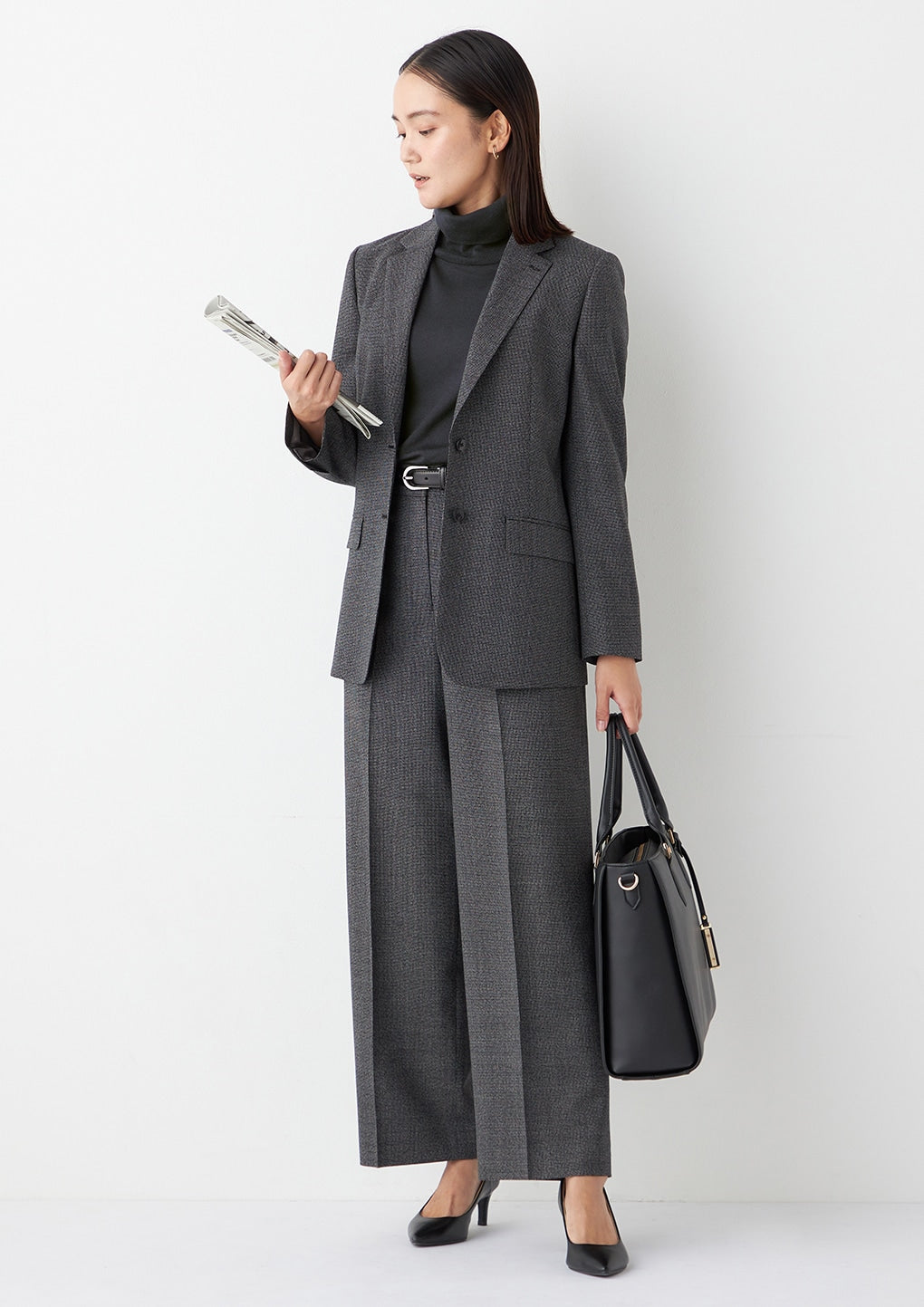 袖扣高领毛衣_59