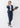 High-breathability Washable Stretch Cropped Sleeve Jacket - Navy_64