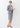 High-breathability Washable Stretch Cropped Sleeve Houndstooth Jacket - Blue_62