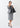 High-breathability Washable Stretch Cropped Sleeve Houndstooth Jacket - Blue_61