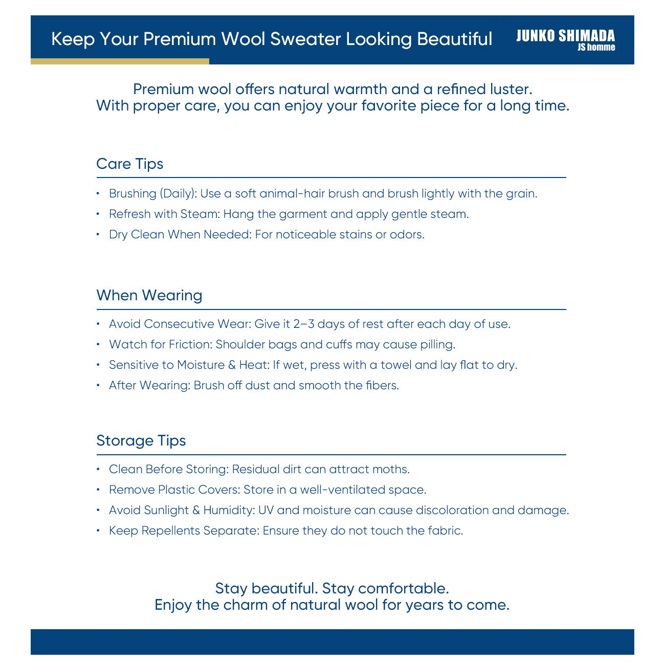 Premium Wool Crew Neck Sweater