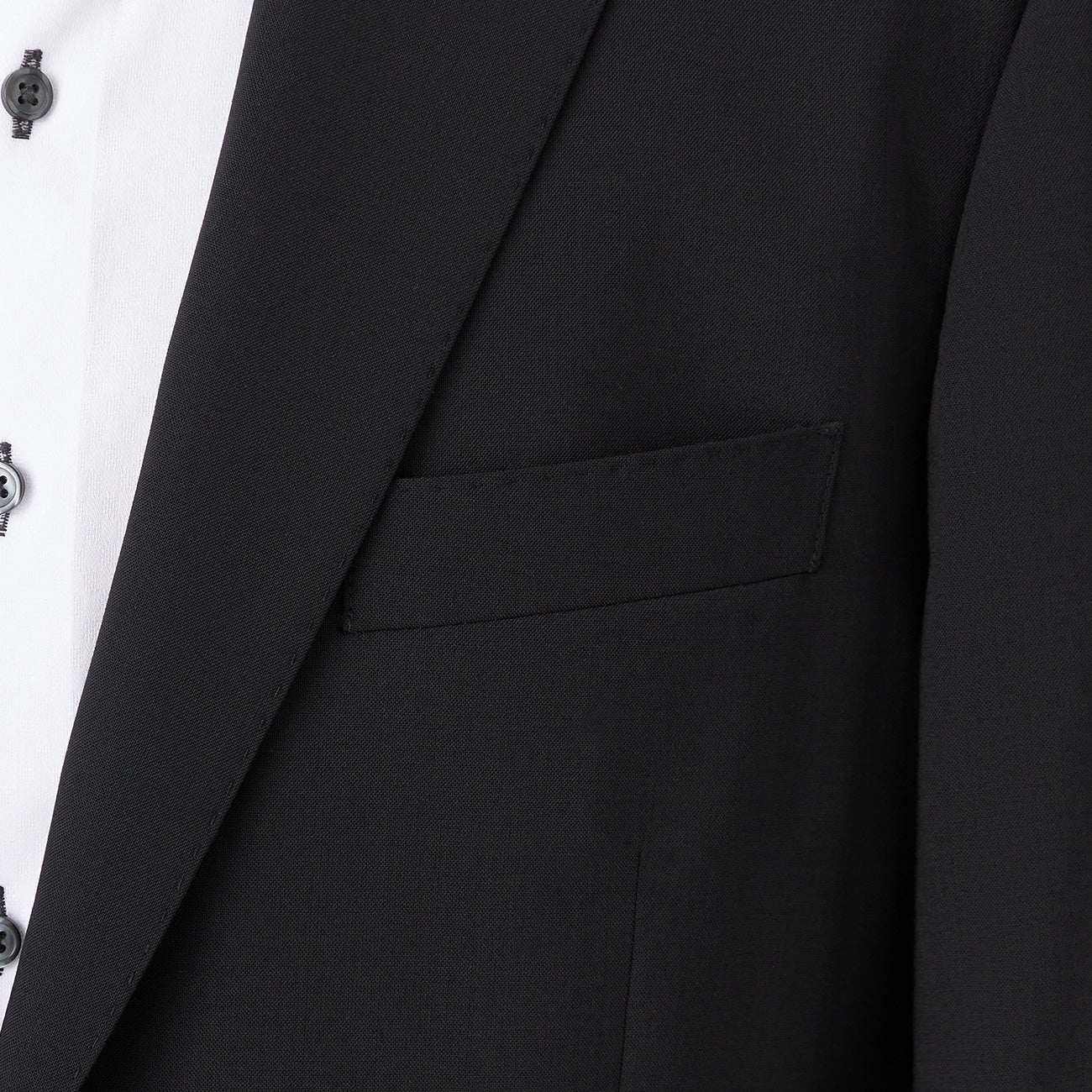 Aircool Two-pants Washable British Slim Fit Suit - Black_03