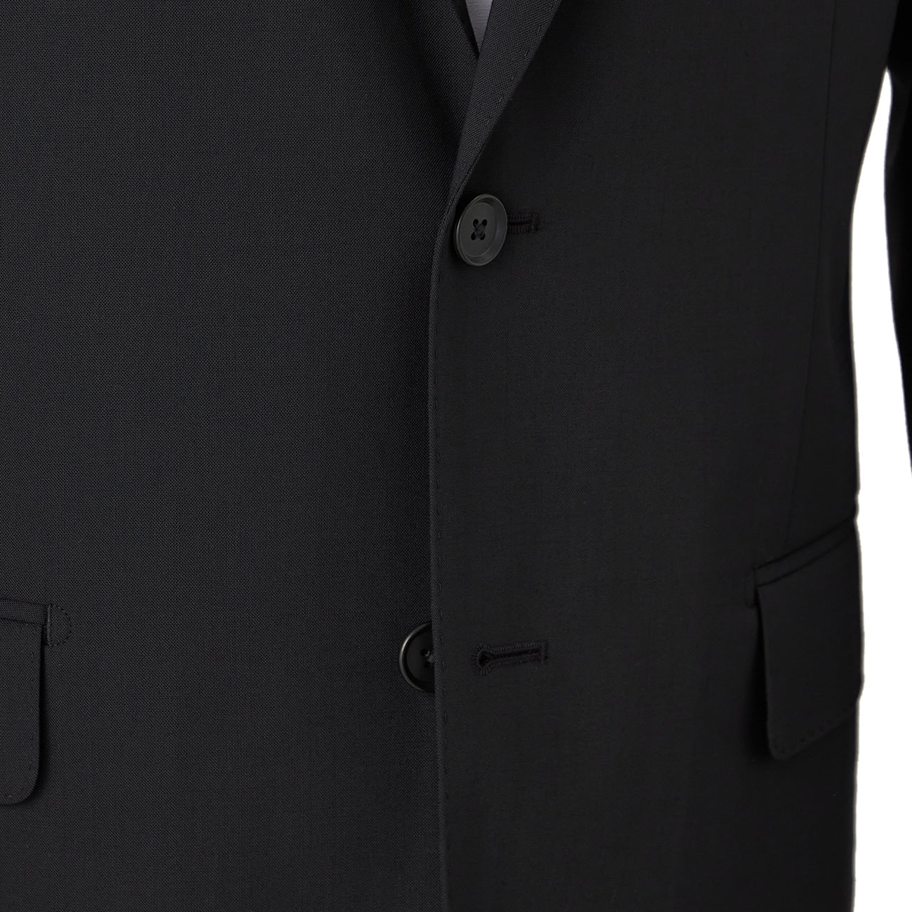 Aircool Two-pants Washable British Slim Fit Suit - Black_04