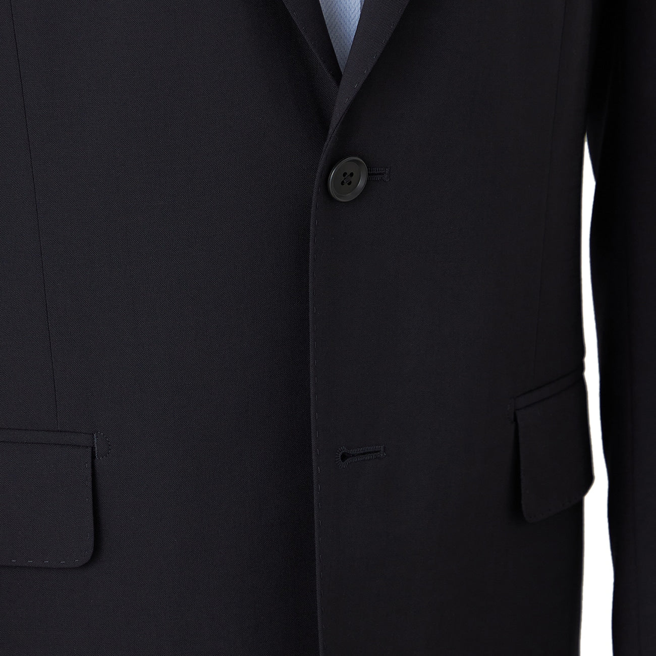 Aircool Two-pants Washable British Slim Fit Suit - Navy_04