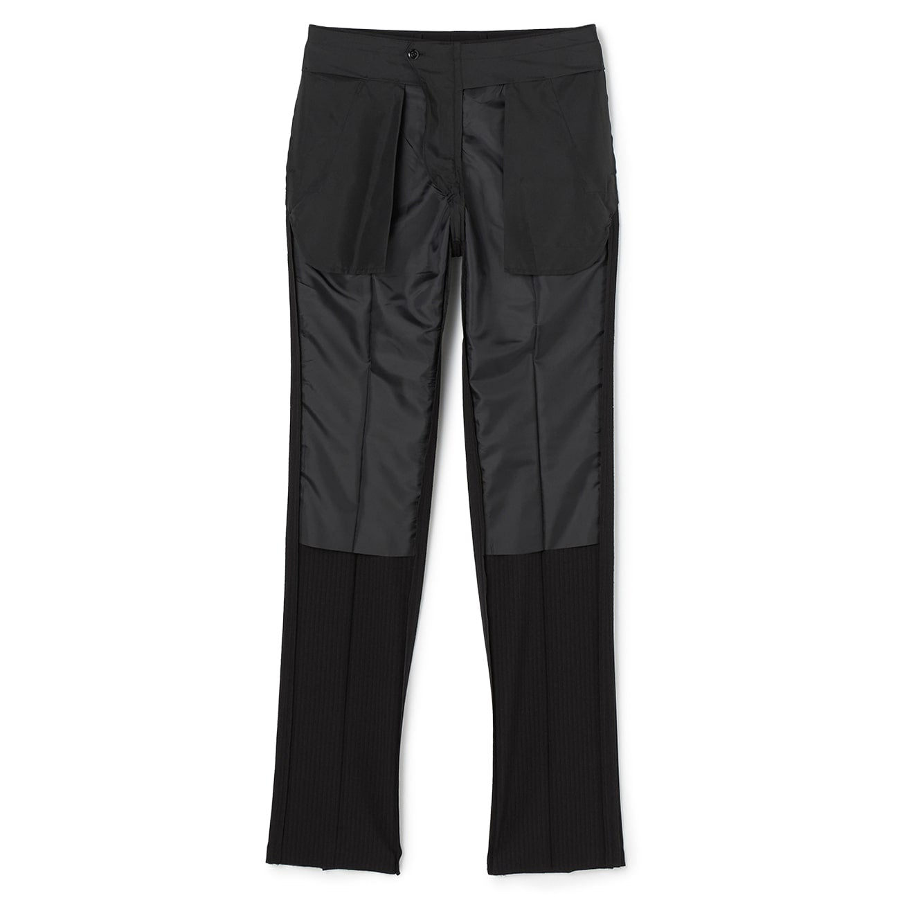 可機洗修身條紋西裝 - 黑色_18