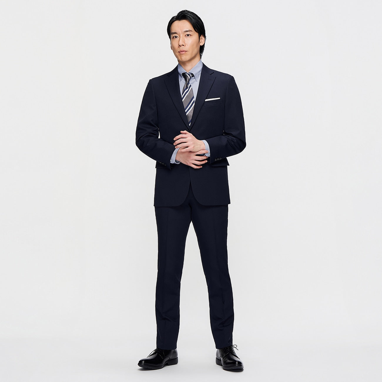 可機洗 Fit暗色 Suit -深藍