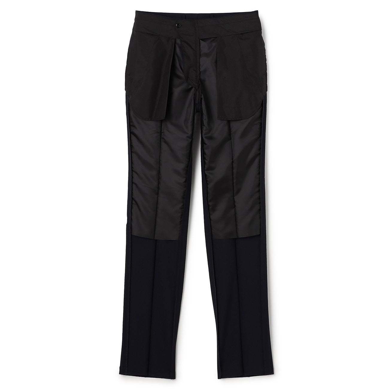 可機洗修身條紋西裝 深藍