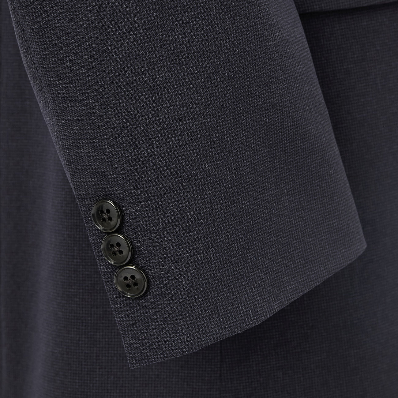 可机洗千鸟纹西装 深蓝