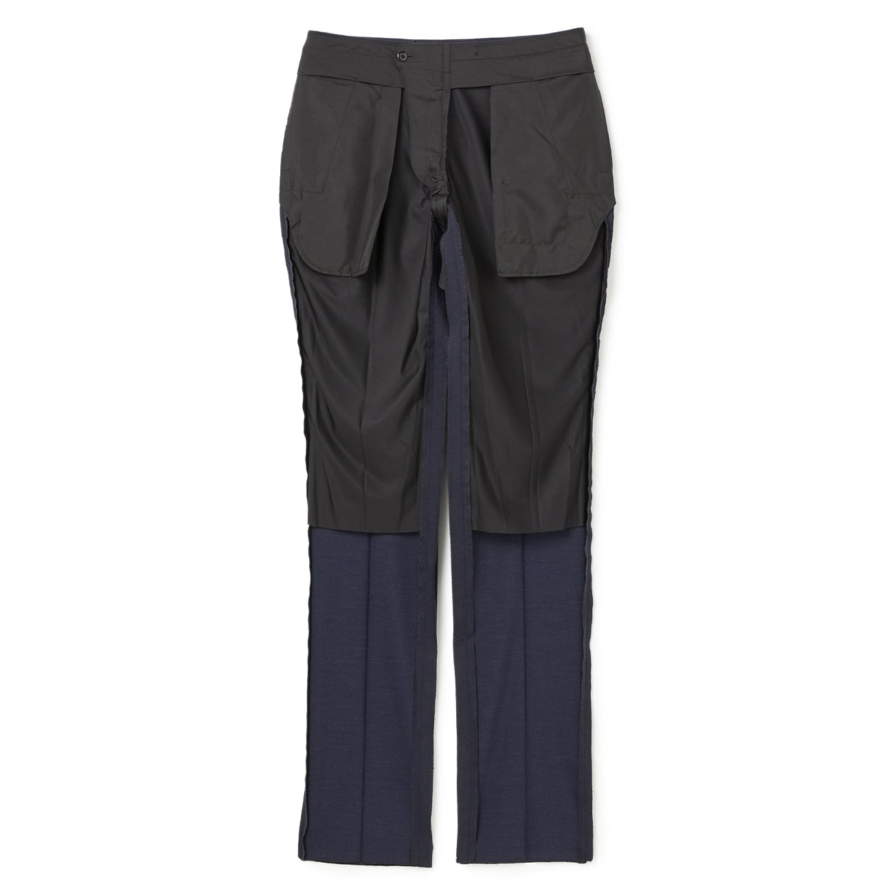 可機洗 針頭花紋 套裝 -深藍