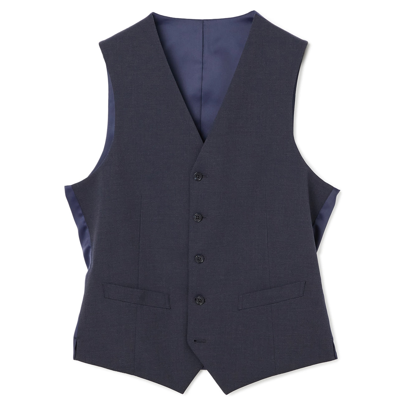 可機洗 針頭花紋 套裝 -深藍