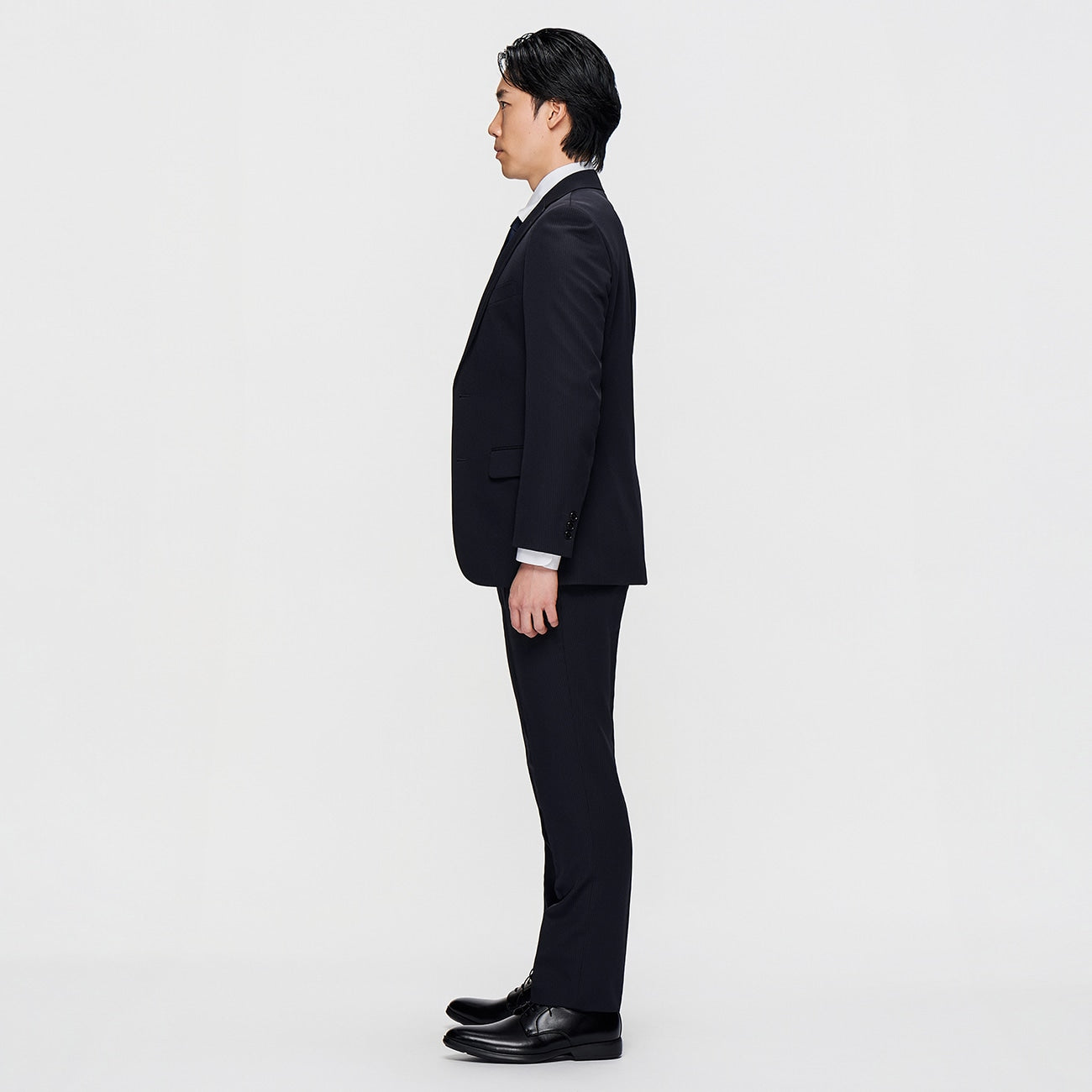 可機洗 Fit Stripe 2-pant Suit -深藍