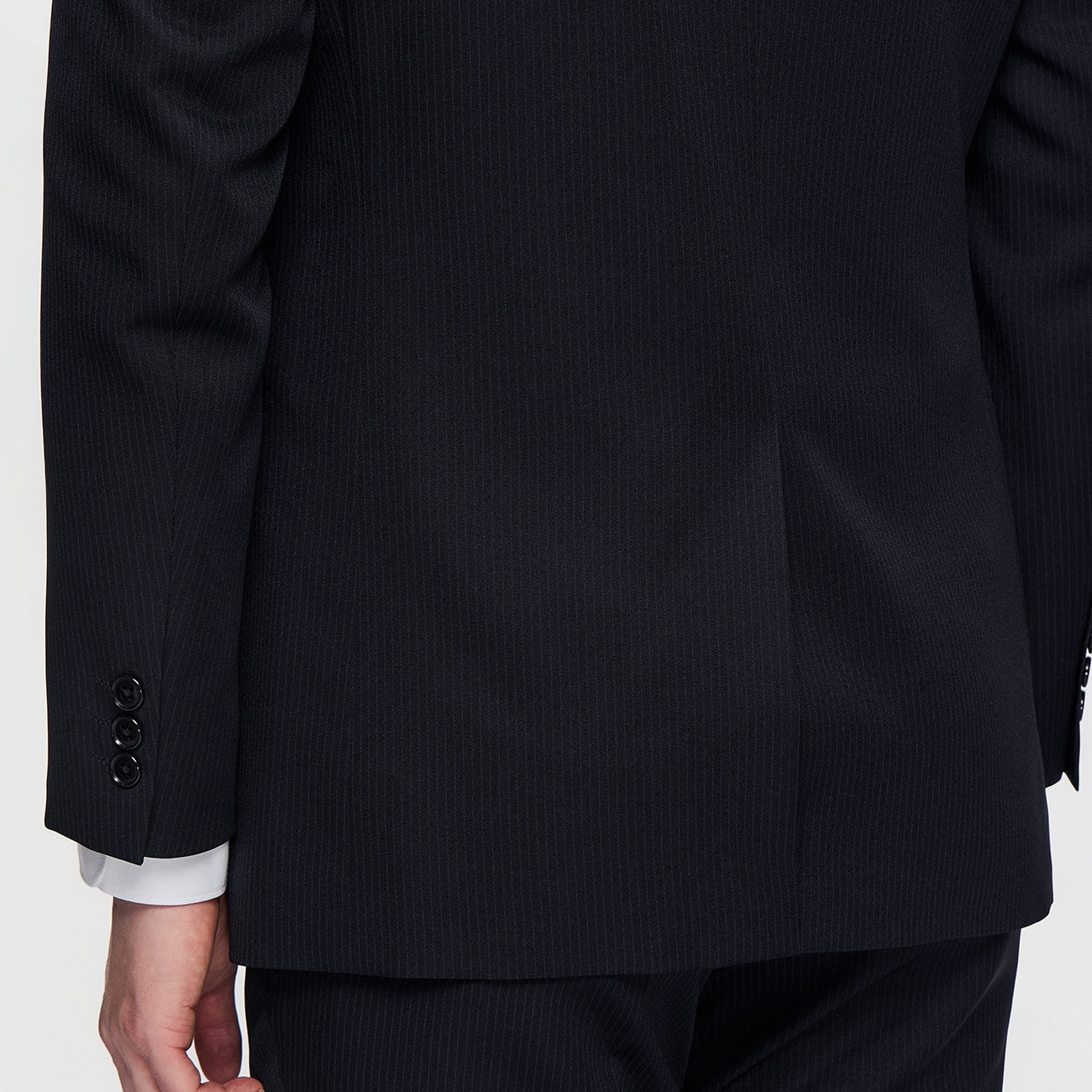 可機洗 Fit Stripe 2-pant Suit -深藍