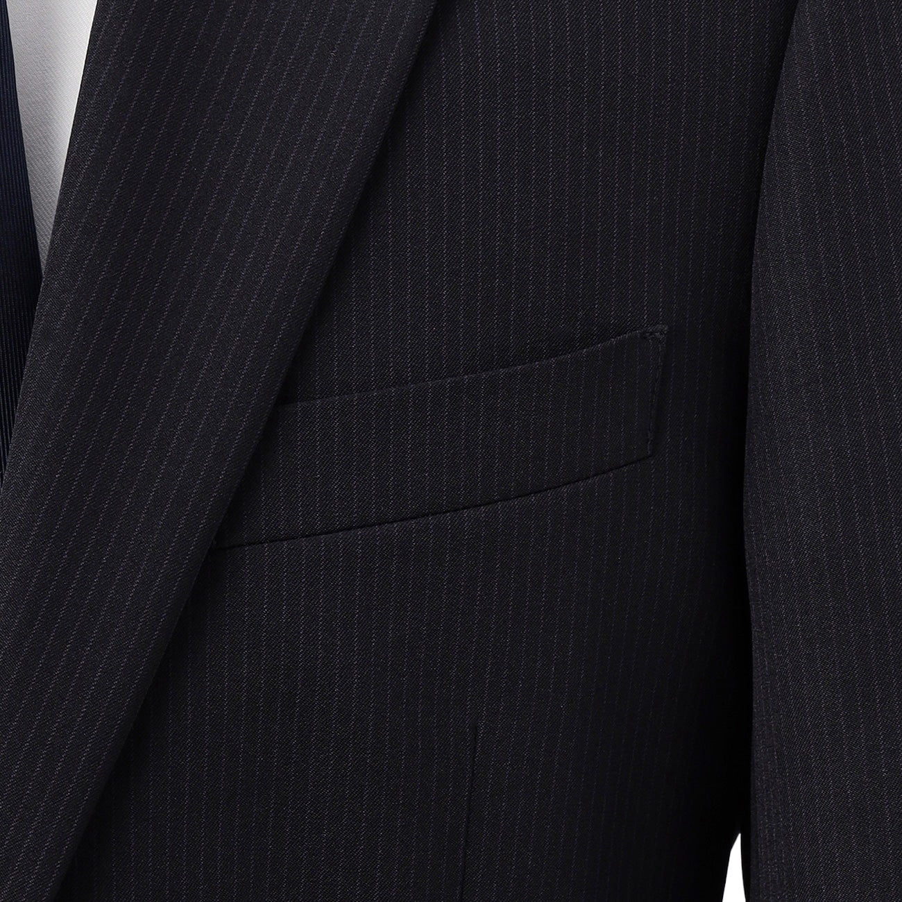 可機洗 Fit Stripe 2-pant Suit -深藍