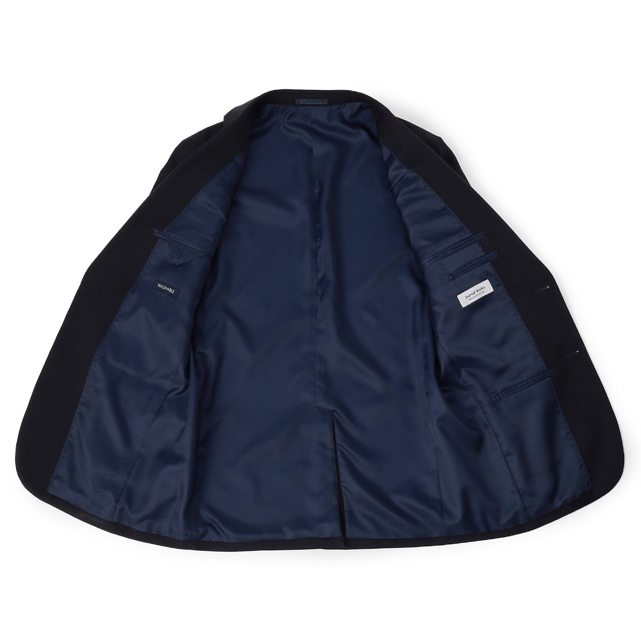 可機洗 Fit Stripe 2-pant Suit -深藍