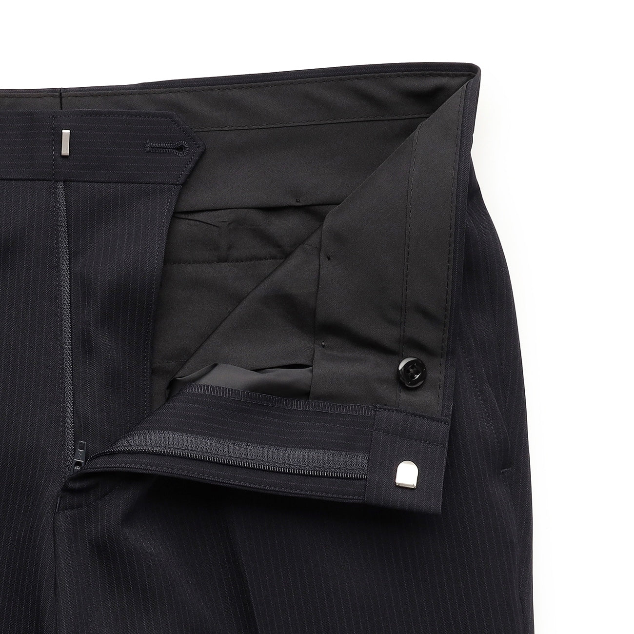 可機洗 Fit Stripe 2-pant Suit -深藍