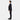 SUPER Aircool Washable Shadow Stripe Slim Fit 2-Pant Suit - Black
