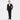 SUPER Aircool Washable Solid Slim Fit 2-Pant Suit - Black