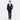 SUPER Aircool Washable Solid Slim Fit 2-Pant Suit - Navy