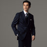 Golden Prestige Line Navy Blue Stripe Slim Suit_01